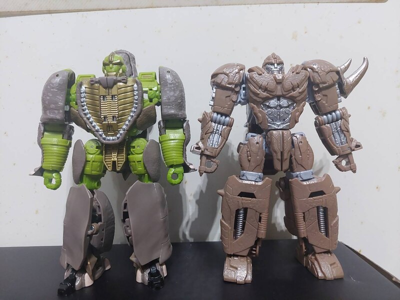 In Hand Image Of Transformers Rise Of The Beasts Mainline Voyager Rhinox Toy  (25 of 26)